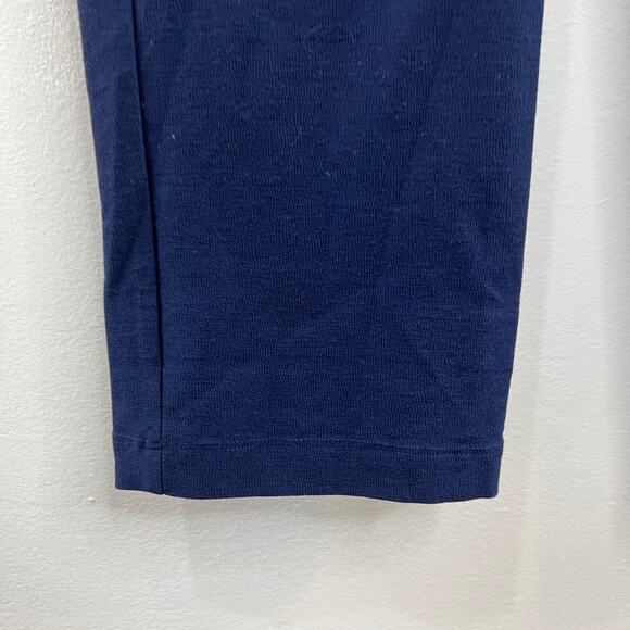 EILEEN FISHER Navy Blue Elastic Waist Mid Rise Casual Pull-On Lounge Pants Sz PS - Picture 3 of 6